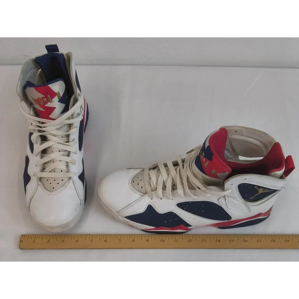 Nike Air Jordan 7 Retro Tinker Alternate Mens US 13 Used Red White & Blue #W5208